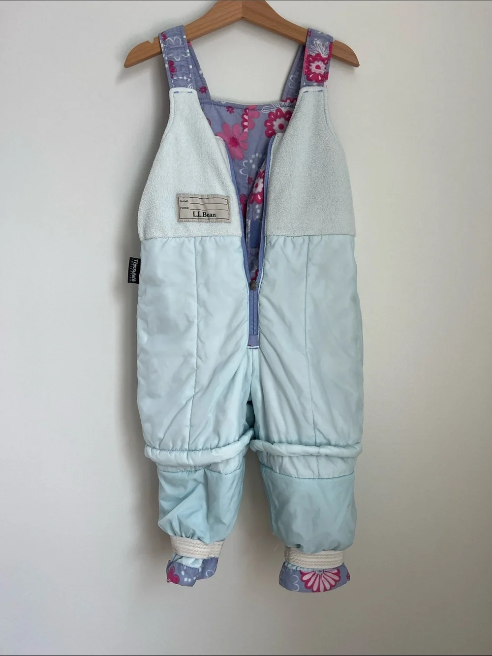 L.L. Bean | Girls Floral Puffer Set in Lavender & Pink Size 4T Coat / 3T Pants